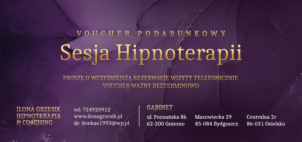 Voucher prezentowy na sesję hipnoterapii